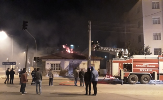 Konya'da yangın