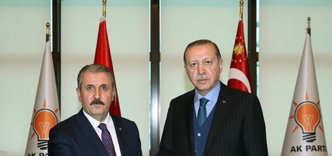 Cumhurbaşkanı Erdoğan, BBP lideri Destici ile görüşüyor