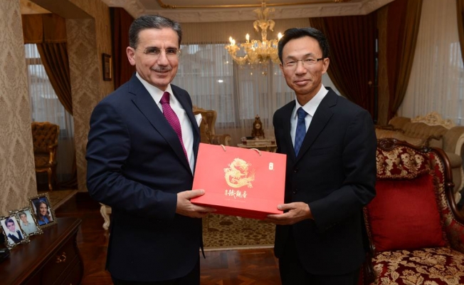 Vali Topaca, Büyükelçisi Hu Hongyang’ı Kabul Etti