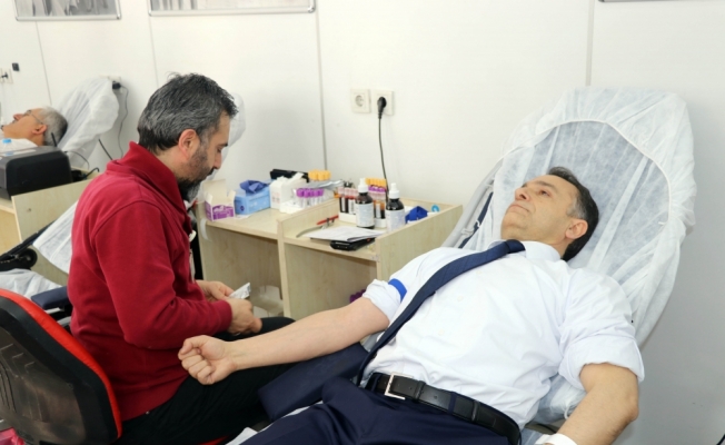 Zeytin Dalı Harekatı'na kan bağışı ile destek