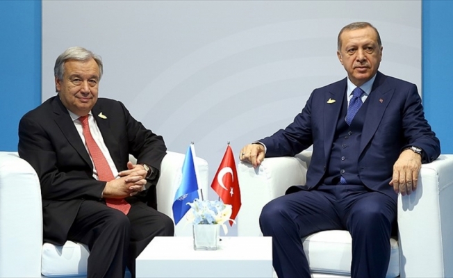 Cumhurbaşkanı Erdoğan ile BM Genel Sekreteri Guterres görüştü