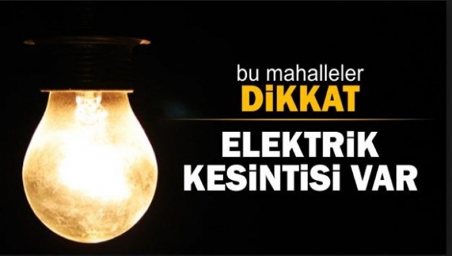 Elektrik Kesintisi (23/05/2018)