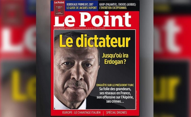 Fransa'daki Türklerden skandal dergi kapağına tepki! Afiş kaldırıldı