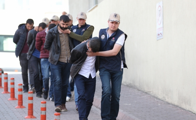 Kayseri'deki terör örgütü propagandası operasyonu