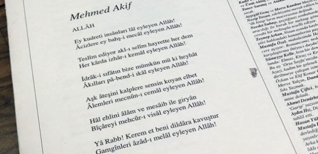 Mehmet Akif Ersoy'un yeni bir şiiri bulundu