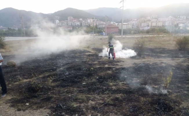Ankara'da örtü yangını