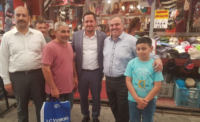Karaman'da milletvekillerinden esnaf ziyareti