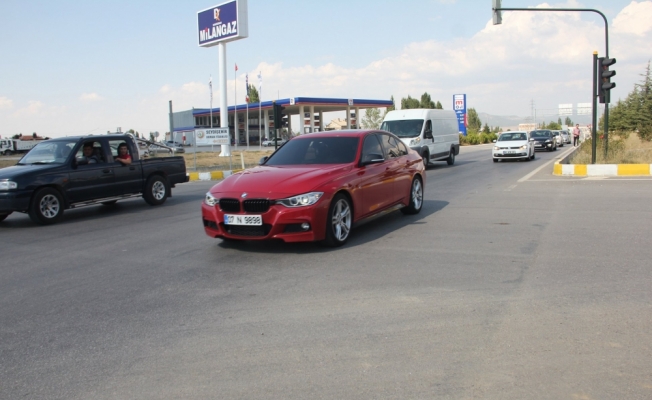 Konya-Seydişehir-Antalya karayolunda trafik yoğunluğu