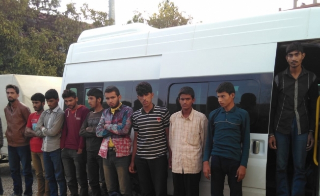 Kırşehir'de 49 düzensiz göçmen yakalandı