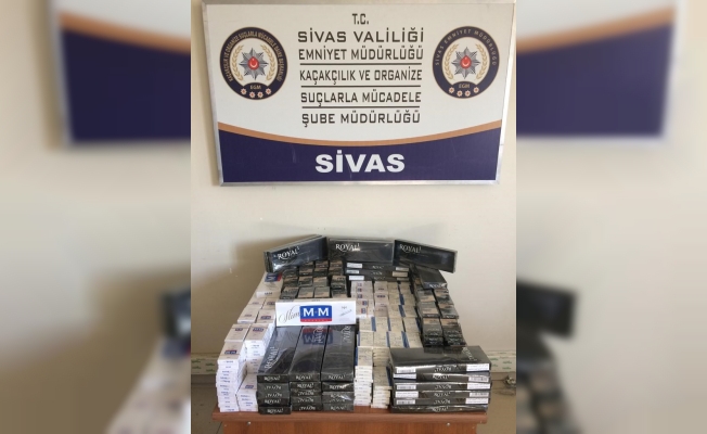 Sivas'ta kaçak sigara operasyonu