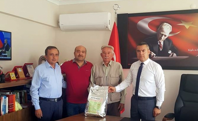 Beypazarı'nda çiftçilere tarım ilacı desteği