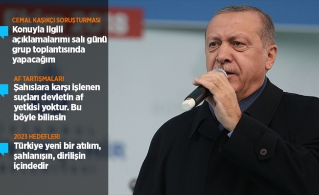 Cumhurbaşkanı Erdoğan'dan Kaşıkçı soruşturmasına ilişkin açıklama
