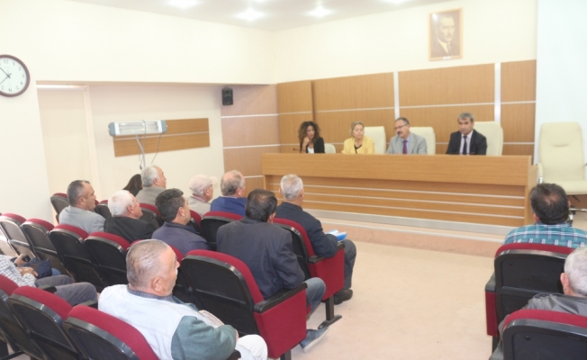 Şereflikoçhisar'da Sulama Birliği toplantısı yapıldı