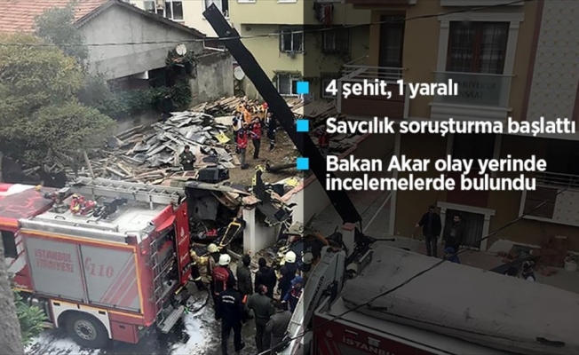 İstanbul Sancaktepe'de askeri helikopter düştü: 4 şehit