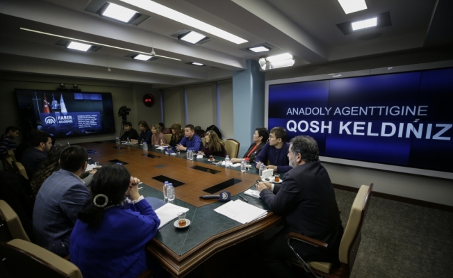 Kazakistan medya heyetinden AA'ya ziyaret