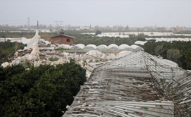 Antalya'da bin dönümün üzerinde serada hasar var
