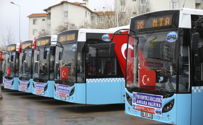 Beyaz toplu taşıma araçlarının yerini mavi halk otobüsleri alıyor