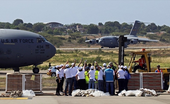 ABD'nin 'yardım uçakları' Venezuela sınırında