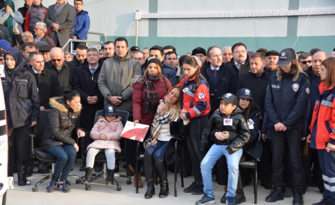 GÜNCELLEME - Şehit polis memuru için tören düzenlendi