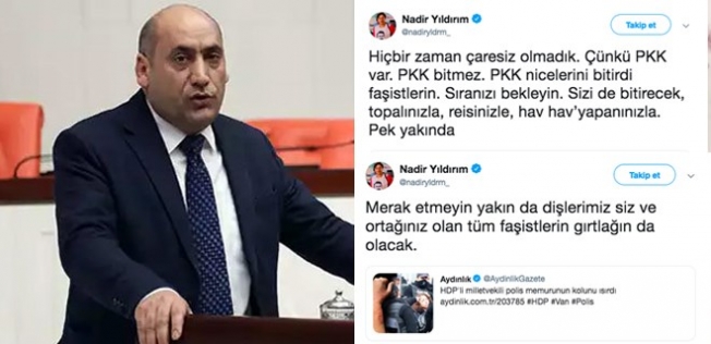 Yuh Artık! HDP'li Nadir Yıldırım Türkiye'yi PKK'yla tehdit etti