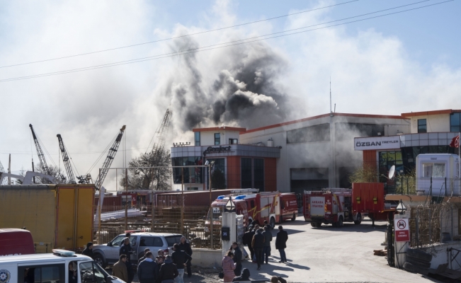 Kahramankazan'da fabrika yangını