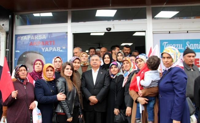 Milletvekili Yılmaz, Suşehri'nde seçim bürosu açılışına katıldı