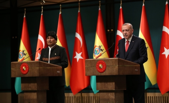 Cumhurbaşkanı Erdoğan: Bolivya'nın Filistin davasına verdiği desteğe teşekkür ediyorum