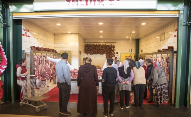 Kahramankazan'da et satışının yapıldığı merkez açıldı
