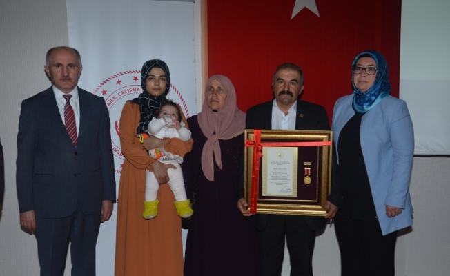 Karaman'da Devlet Övünç Madalyası ve Beratı Tevcih Töreni