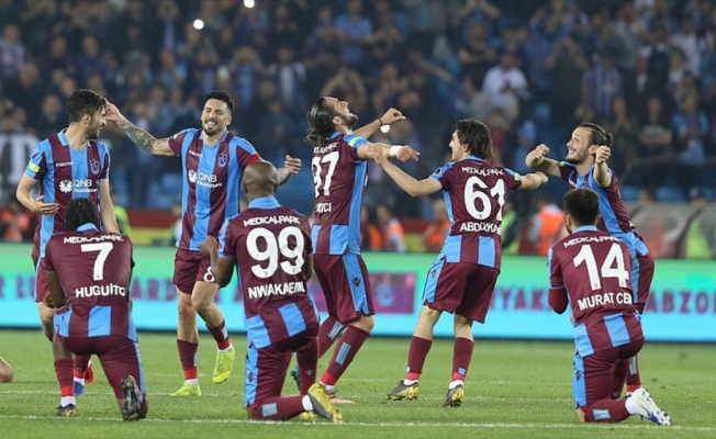 Trabzonspor son 8 sezonun en iyi puanıyla bitirdi