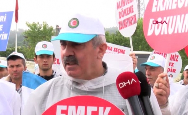 Bolu HAK-İŞ'in Bolu'dan Ankara'ya Yürüyüşü İkinci Gününde
