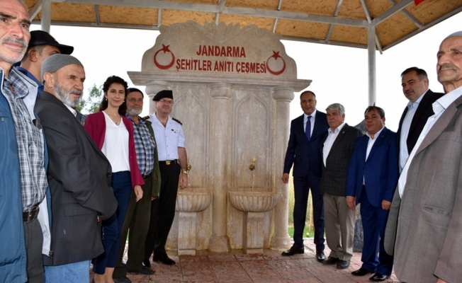 Jandarma Şehitler Anıtı Çeşmesi törenle açıldı