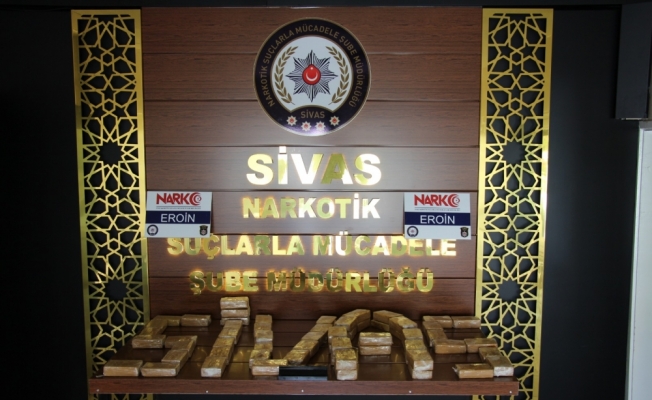 Sivas'ta 28 kilo 885 gram eroin ele geçirildi