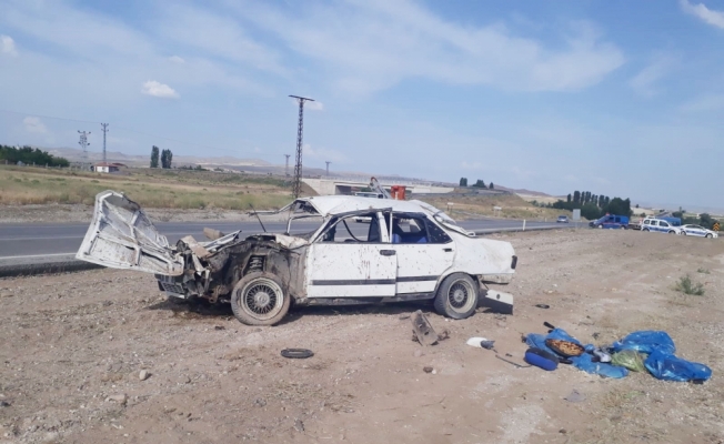 Yozgat'ta otomobil devrildi: 1 ölü, 3 yaralı