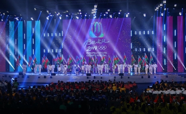 Bakü'de Avrupa Gençlik Olimpik Yaz Festivali coşkusu