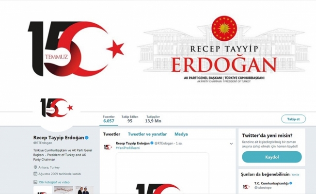 Erdoğan'dan sosyal medyada 15 Temmuz vurgusu