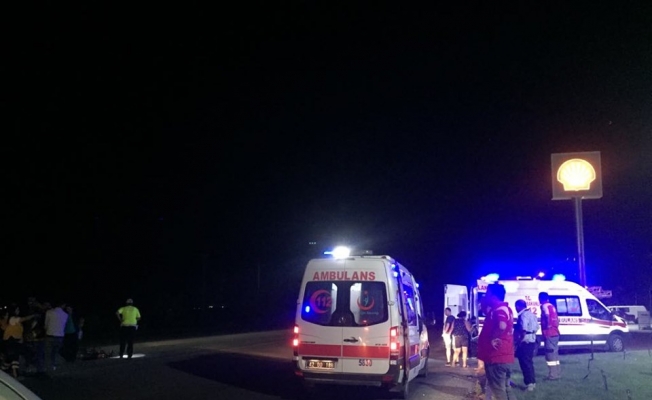 Karapınar'da motosiklet kazası: 2 yaralı