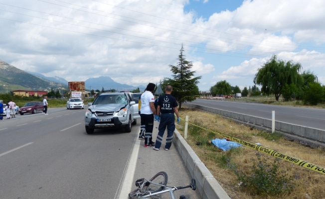 Konya'da otomobilin çarptığı bisikletin sürücüsü öldü
