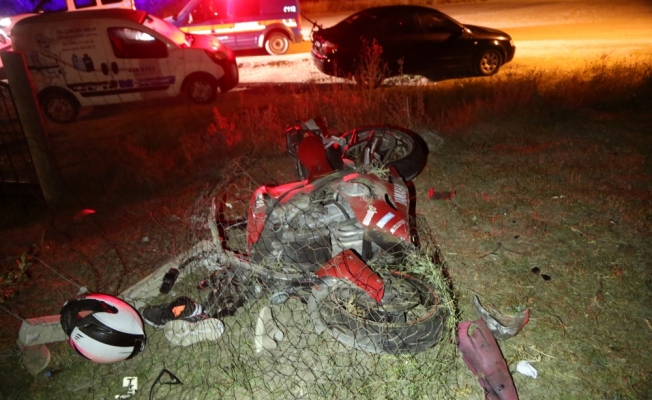 Sivas'ta motosiklet kazası: 1 ölü, 1 yaralı