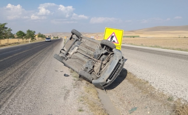 Aksaray'da otomobil devrildi: 6 yaralı