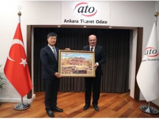 Çin Büyükelçiliğinden ATO'ya ziyaret