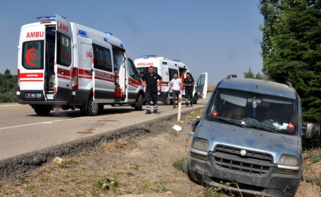 Kırıkkale'de trafik kazası: 1 ölü, 5 yaralı