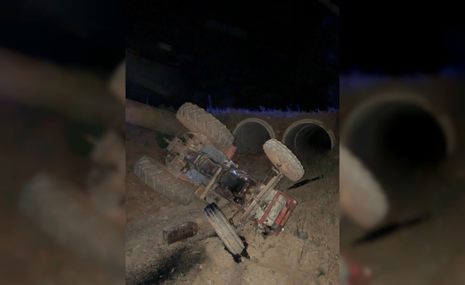 Konya'da devrilen traktörün altında kalan çiftçi öldü