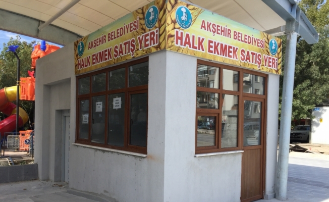 Akşehir'de halk ekmek fabrikası satış büfeleri hizmette