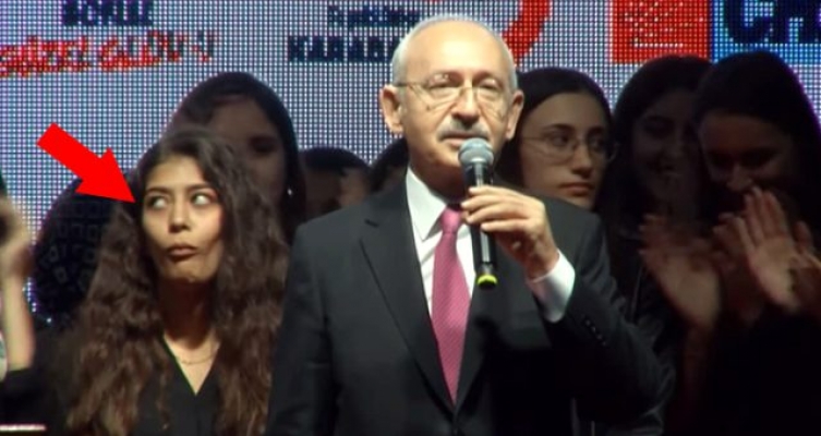 "Erdoğan'ı İndireceğiz" Deyince Yanındaki Kızın Yüz Şekli Değişti!