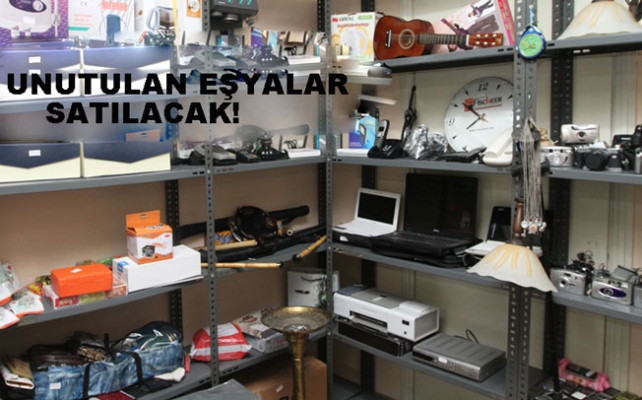 Ankara'da  unutulan eşyalar satılacak