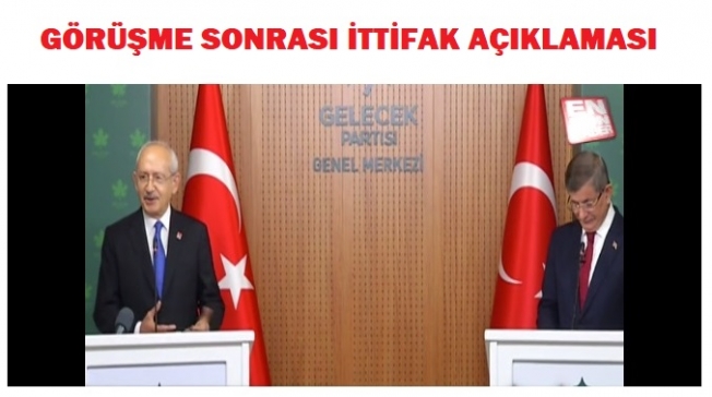 Kılıçdaroğlu ile Davutoğlu ittifak sorusunu cevapladı.