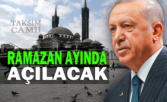 Cumhurbaşkanı Erdoğan, Taksim Camii'ni inceledi