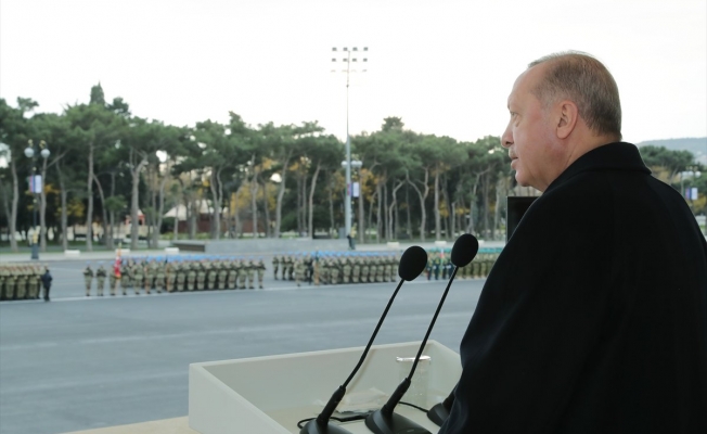 Cumhurbaşkanı Erdoğan: Azerbaycan'da mücadele bitmedi