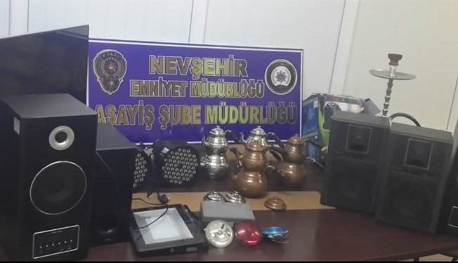 Nevşehir'de hırsızlık şüphelisi 2 kişi tutuklandı